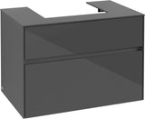 Villeroy & Boch Waschtischunterschrank Collaro Glossy Grey 800 mm mit SoftClosing