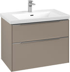 grau / aluminium glänzend / Taupe
