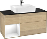 Villeroy & Boch Finion Waschbeckenunterschrank 1200 mm Glossy White mit Beleuchtung