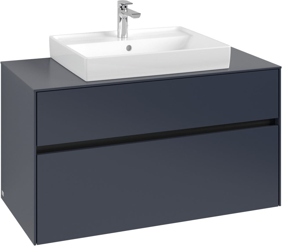 Villeroy & Boch Waschtischunterschrank Collaro C01900 1000 mm White Oak – Wandmontage, 2 Auszüge, SoftClosing