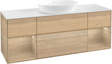 Villeroy & Boch Finion Waschbeckenunterschrank 1600 mm Glossy White Lacquer – mit LED-Beleuchtung