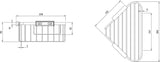 Villeroy & Boch Elements - Tender Eck-Duschkorb TVA1 51009000 260 x 206 x 82 mm Chrom