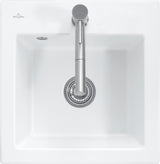 Villeroy & Boch Subway 50 S flat Flächenbündige Spüle 490x475mm Weiß Alpin CeramicPlus