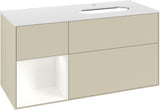 Villeroy & Boch Finion Waschtischunterschrank 1200 mm Glossy White Lacquer mit LED-Beleuchtung