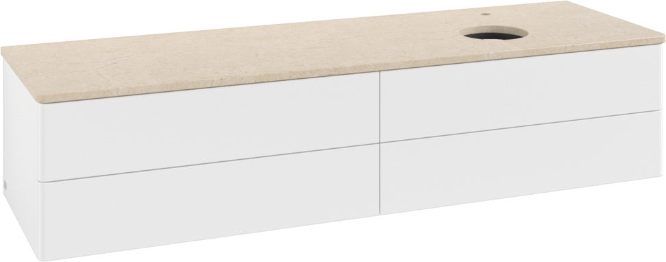 Villeroy & Boch Waschtischunterschrank Antao 1600 mm White Matt Lacquer mit LED-Beleuchtung