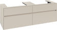 Villeroy & Boch Waschbeckenunterschrank Collaro C024 B0 1600 mm Cashmere Grey mit Beleuchtung
