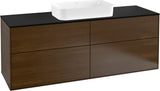 Villeroy & Boch Finion Waschtischunterschrank 1600 mm Anthrazit Matt mit LED-Beleuchtung