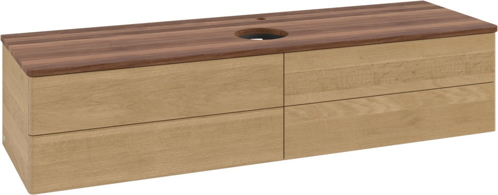 Villeroy & Boch Waschtischunterschrank Antao K25051 1600 mm Warm Walnut mit 4 Auszügen