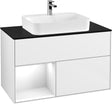 Villeroy & Boch Finion Waschtischunterschrank 1000 mm Glossy White Lacquer mit LED-Beleuchtung