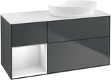 Villeroy & Boch Finion Waschtischunterschrank 1200 mm Glossy White Lacquer mit Beleuchtung