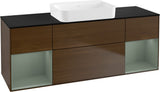 Villeroy & Boch Finion Waschbeckenunterschrank 1600 mm Glossy White Lacquer mit Beleuchtung