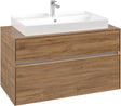 Villeroy & Boch Waschtischunterschrank Collaro Kansas Oak 1000 mm mit LED-Beleuchtung und SoftClosing