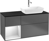 Villeroy & Boch Finion Waschtischunterschrank 1200 mm Glossy White Lacquer mit Beleuchtung