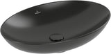 Villeroy & Boch Aufsatzwaschbecken Loop & Friends 4A4 620x420mm Pure Black CeramicPlus