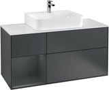 Villeroy & Boch Finion Waschtischunterschrank G161G 1200 mm Glossy White Lacquer mit LED-Beleuchtung