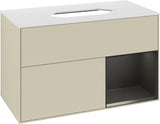 Villeroy & Boch Finion Waschtischunterschrank 1000 mm Glossy White Lacquer mit LED-Beleuchtung