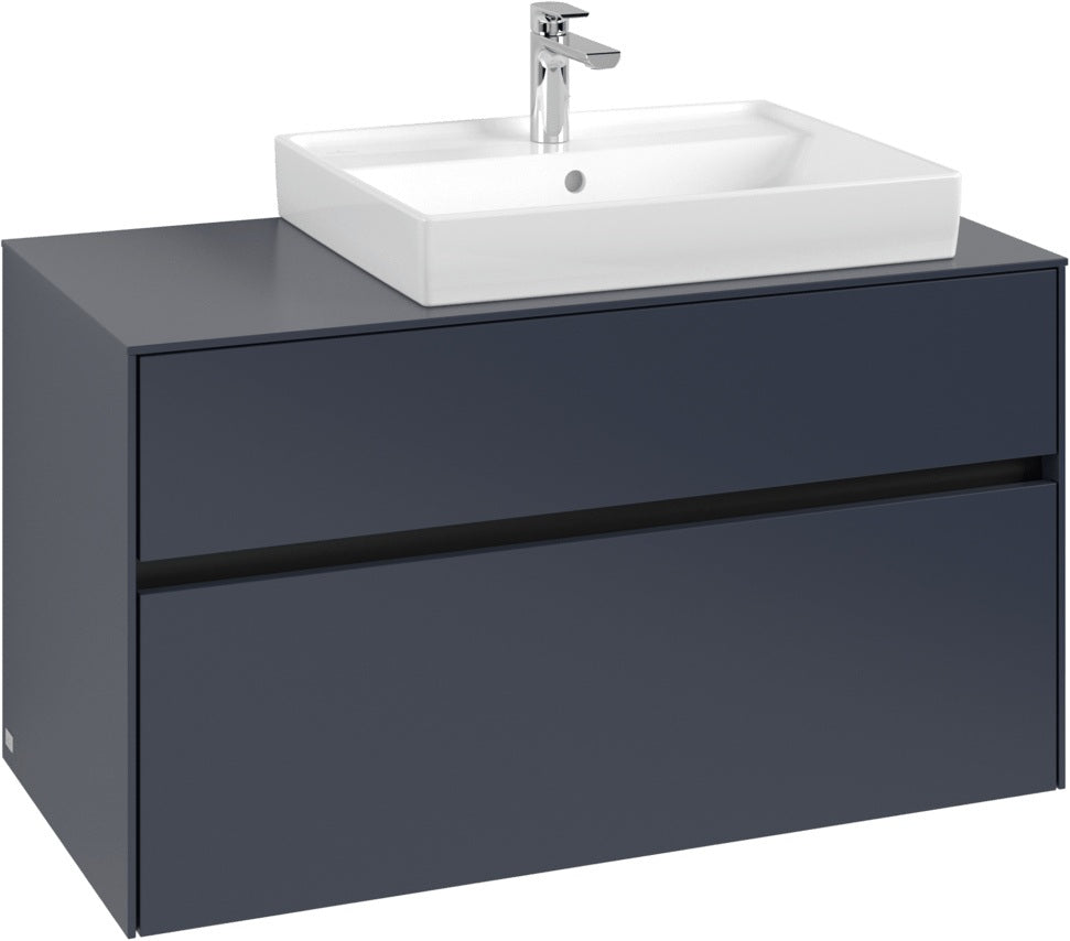 Villeroy & Boch Collaro Waschtischunterschrank C018 B0 1000 mm White Oak mit Beleuchtung