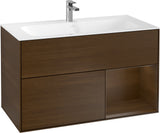 Villeroy & Boch Finion Waschtischunterschrank 996 mm White Matt Lacquer mit Beleuchtung
