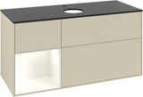 Villeroy & Boch Finion Waschtischunterschrank 1200 mm Glossy White Lacquer mit Beleuchtung