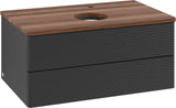 Villeroy & Boch Waschbeckenunterschrank Antao 800x360x500 mm Anthracite Matt Lacquer mit Auszugsbeleuchtung