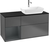 Villeroy & Boch Finion Waschtischunterschrank 1200 mm Glossy White Lacquer mit Beleuchtung