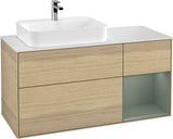 Villeroy & Boch Waschtischunterschrank Finion F401G 1200 mm Glossy White Lacquer mit Beleuchtung