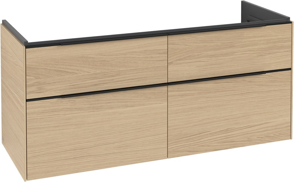 Villeroy & Boch Waschtischunterschrank Subway 3.0 C 602L0, 1272 mm, Brilliant White, mit LED-Beleuchtung