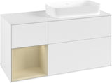 Villeroy & Boch Finion Waschtischunterschrank 1200 mm Glossy White mit Beleuchtung