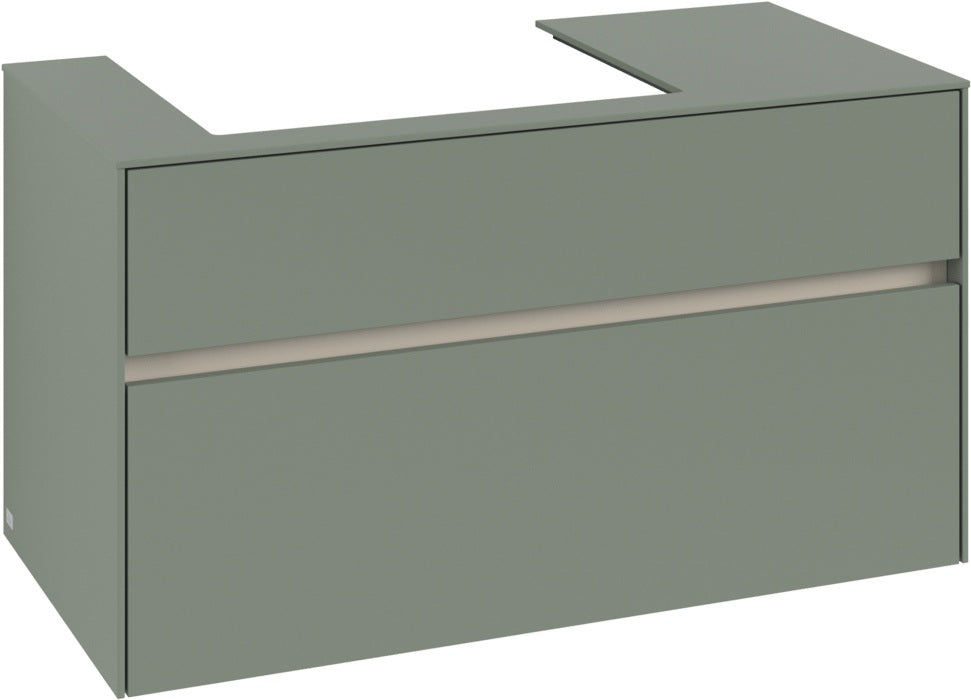 Villeroy & Boch Waschtischunterschrank Collaro C017 B0 1000 mm White Oak mit Beleuchtung und SoftClosing