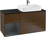 Villeroy & Boch Finion Waschbeckenunterschrank 1200 mm Glossy White Lacquer mit Beleuchtung