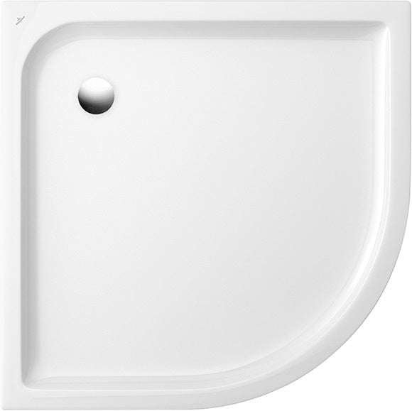 Villeroy & Boch Viertelkreis-Duschwanne O.novo Plus 6213C3 800x800x60mm Weiß Alpin mit Antirutsch