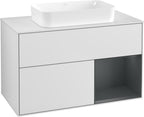 weiß / Mitteldichte Faserplatte (MDF) / F661H G 1000x603x501mm White Matt