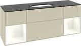 Villeroy & Boch Finion Waschbeckenunterschrank 1600 mm Glossy White Lacquer mit Beleuchtung