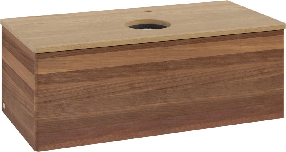 Villeroy & Boch Waschtischunterschrank Antao L31050 1000 mm Anthrazit Matt Lack mit LED-Beleuchtung
