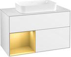 weiß / Mitteldichte Faserplatte (MDF) / F651H F 1000x603x501mm Glossy White