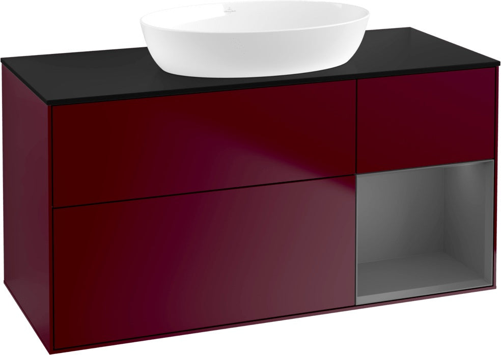 Villeroy & Boch Finion Waschtischunterschrank FA72GFGF 1200 mm Glossy White Lacquer mit LED-Beleuchtung