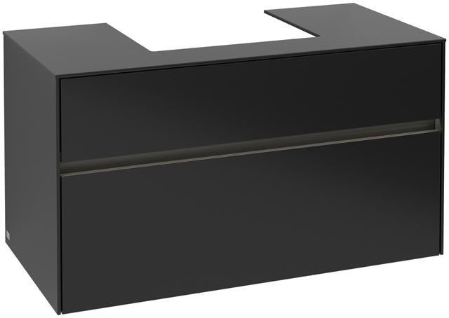 Villeroy & Boch Collaro Waschtischunterschrank 1000 mm mit LED-Beleuchtung White Wood