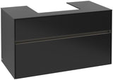 Villeroy & Boch Collaro Waschtischunterschrank 1000 mm mit LED-Beleuchtung White Wood
