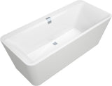 Villeroy & Boch Squaro Edge 12 Freistehende Badewanne 1800x800mm Weiß Alpin Quaryl