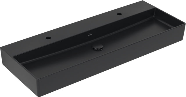 Villeroy & Boch Wandwaschbecken Memento 2.0 1200x470mm Pure Black CeramicPlus
