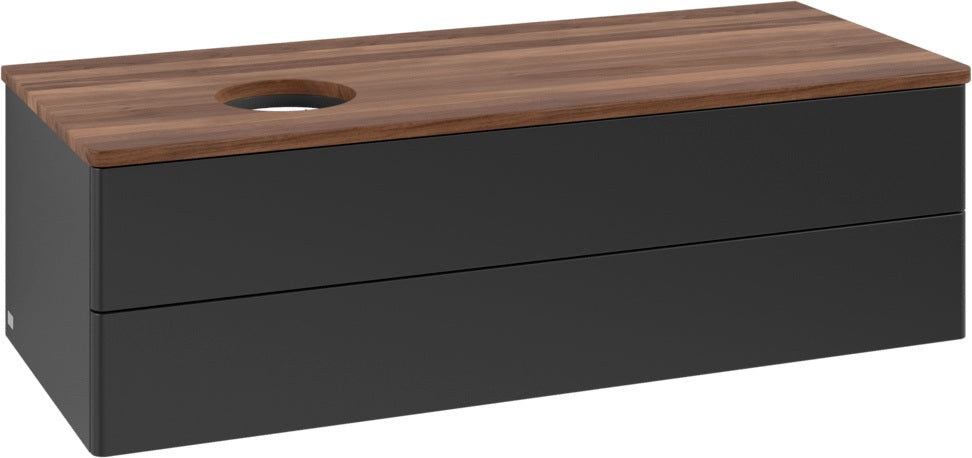 Villeroy & Boch Antao Waschtischunterschrank 1200 mm Anthrazit Matt mit Beleuchtung