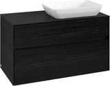 Villeroy & Boch Waschbeckenunterschrank Collaro C111 B0 1000x548x500mm Eckig Black Oak