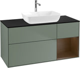 Villeroy & Boch Finion Waschbeckenunterschrank 1200 mm Glossy White Lacquer mit Beleuchtung