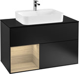 Villeroy & Boch Finion Waschtischunterschrank 1000 mm Glossy White Lacquer mit LED-Beleuchtung