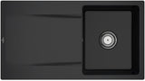Villeroy & Boch Einbauspüle Siluet 50 flat TitanCeram Ebony CeramicPlus flächenbündig 880x490mm
