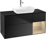 Villeroy & Boch Finion Waschbeckenunterschrank 1200 mm Glossy White Lacquer mit Beleuchtung
