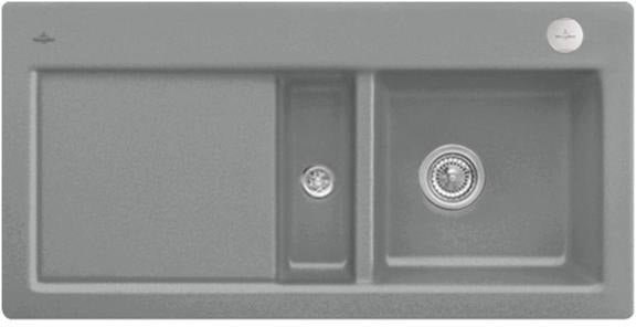 Villeroy & Boch Subway 60 Einbauspüle 1000x510mm Keramik Ebony CeramicPlus