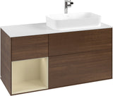 Villeroy & Boch Finion Waschtischunterschrank 1200 mm Glossy White Lacquer mit LED-Beleuchtung