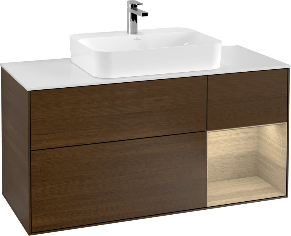 Villeroy & Boch Waschtischunterschrank Finion F421G 1200 mm Glossy White Lacquer