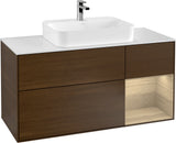 Villeroy & Boch Waschtischunterschrank Finion F421G 1200 mm Glossy White Lacquer
